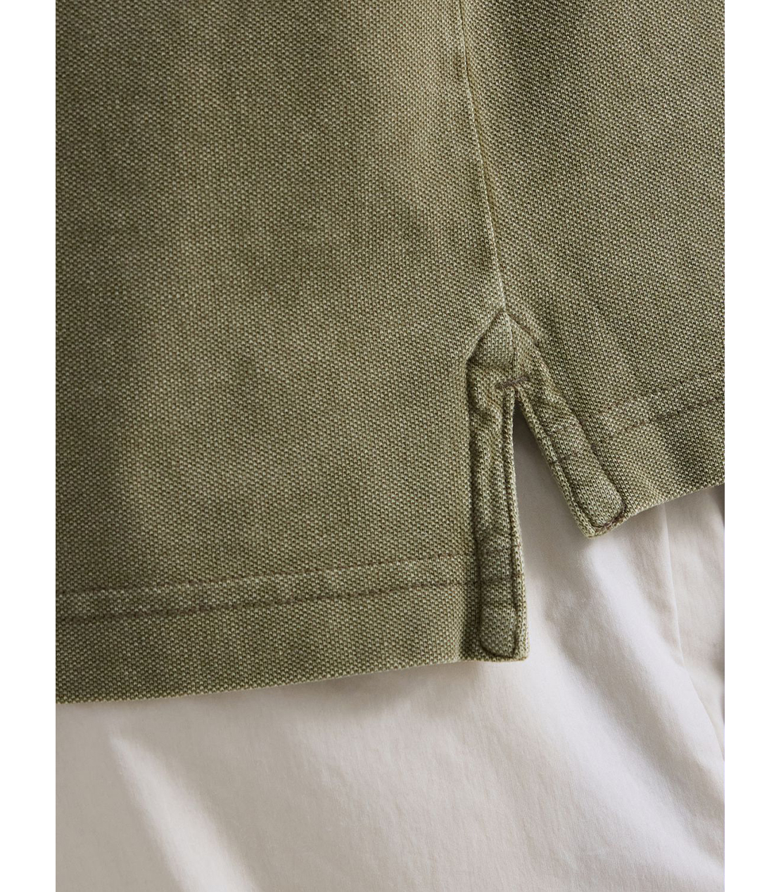 マーブルダイコットンピケポロシャツ 詳細画像 マッドグリーン 6